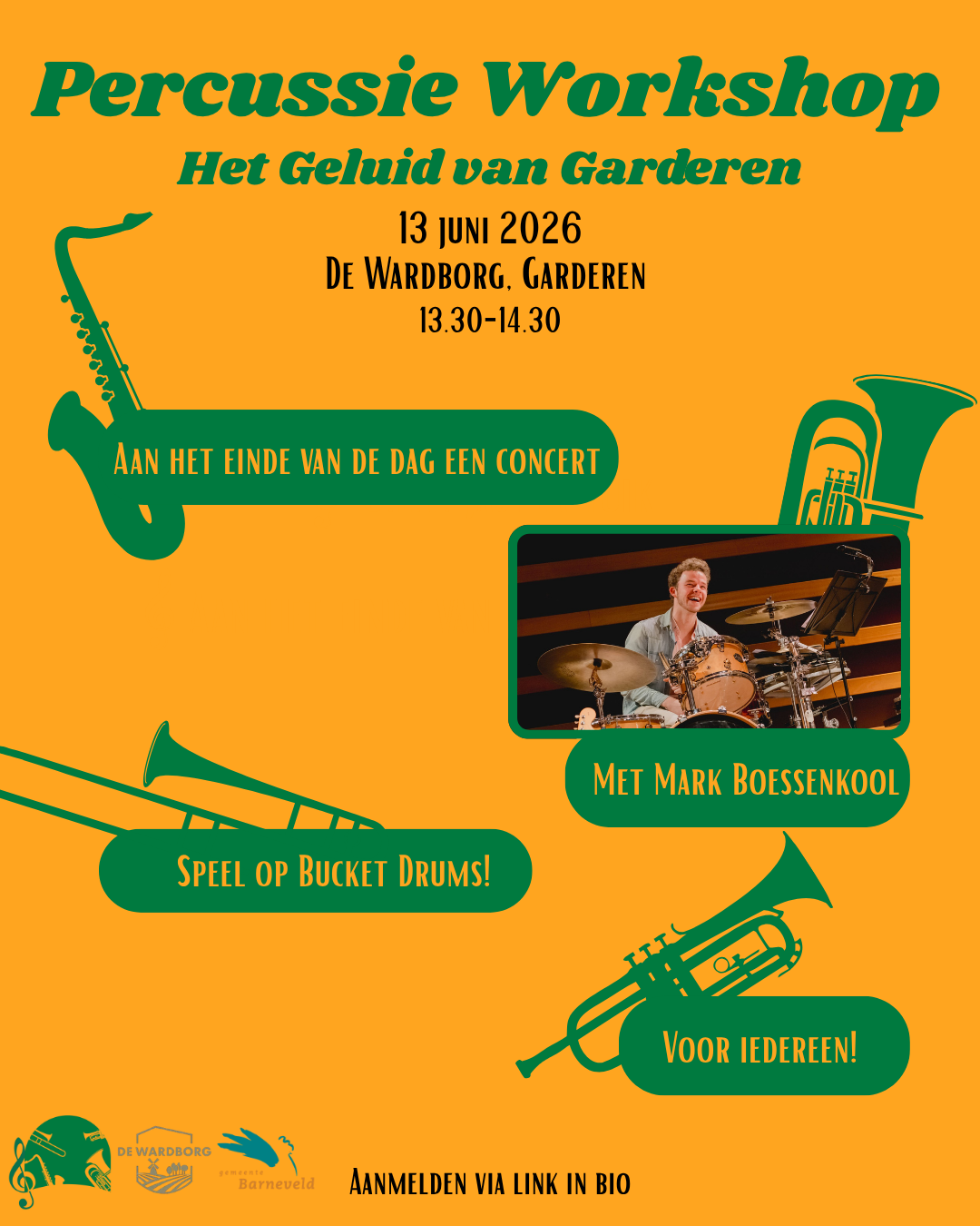Foto van Drummen op Bucket Drums