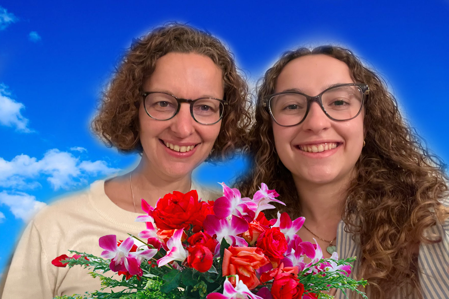 Foto van Hemony-duo vanaf de toren